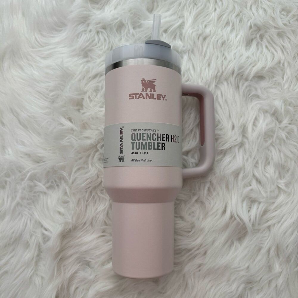 Stanley The Quencher H2.0 Flowstate Tumbler 40 OZ Rose Quartz - Picture 1 of 7